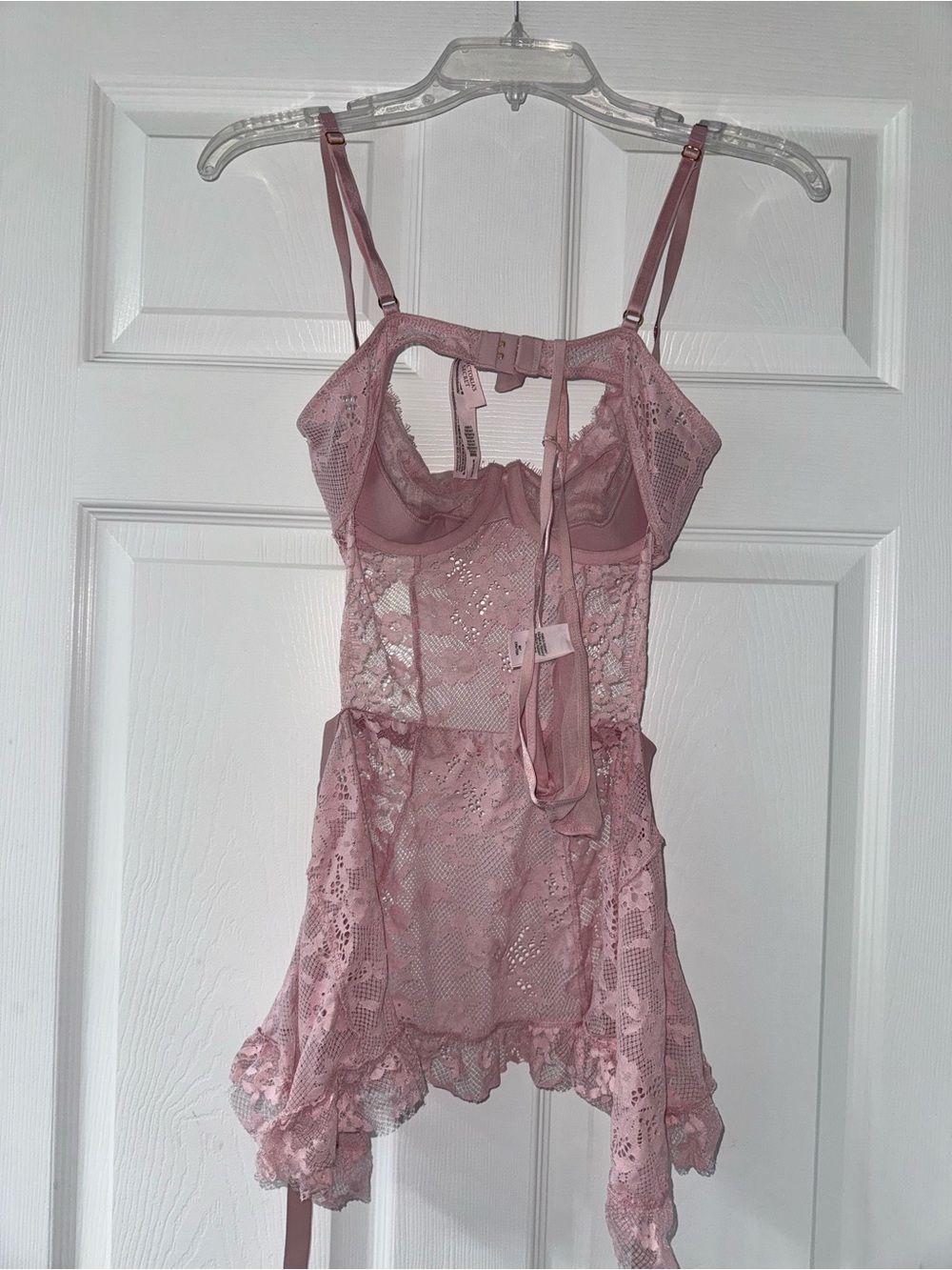 VS Wicked Twinkle Lace Unlined Apron Lingerie Set! - Picture 5 of 9